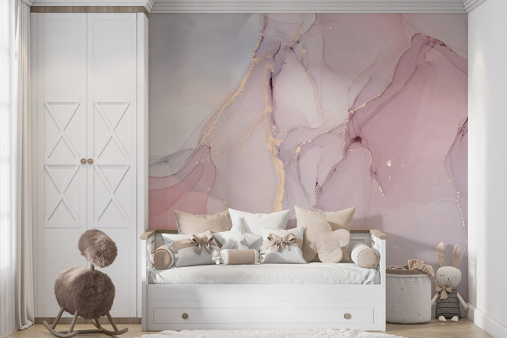 Pink areas, gold veins — interior 4