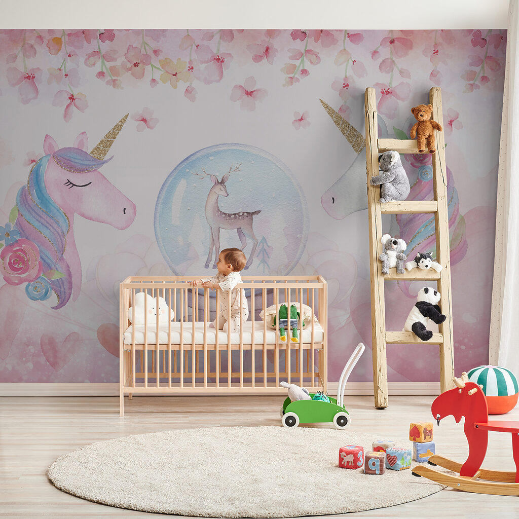 Unicorns with snow globe — interior 4