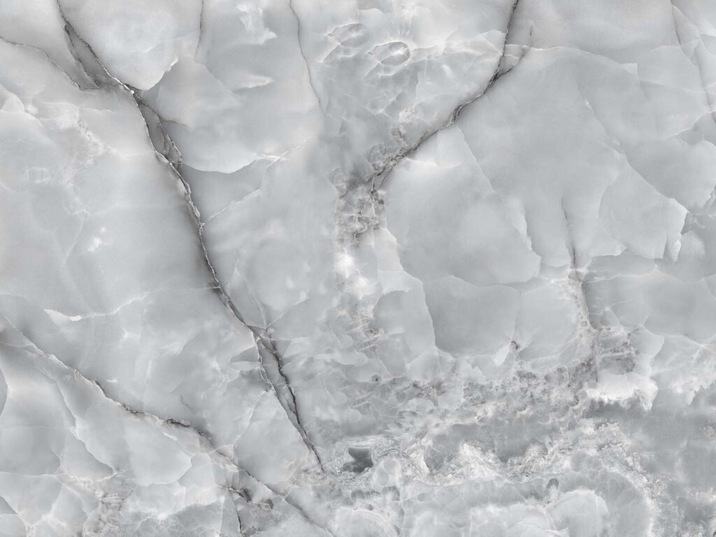 Grey stone-effect shapes — full design