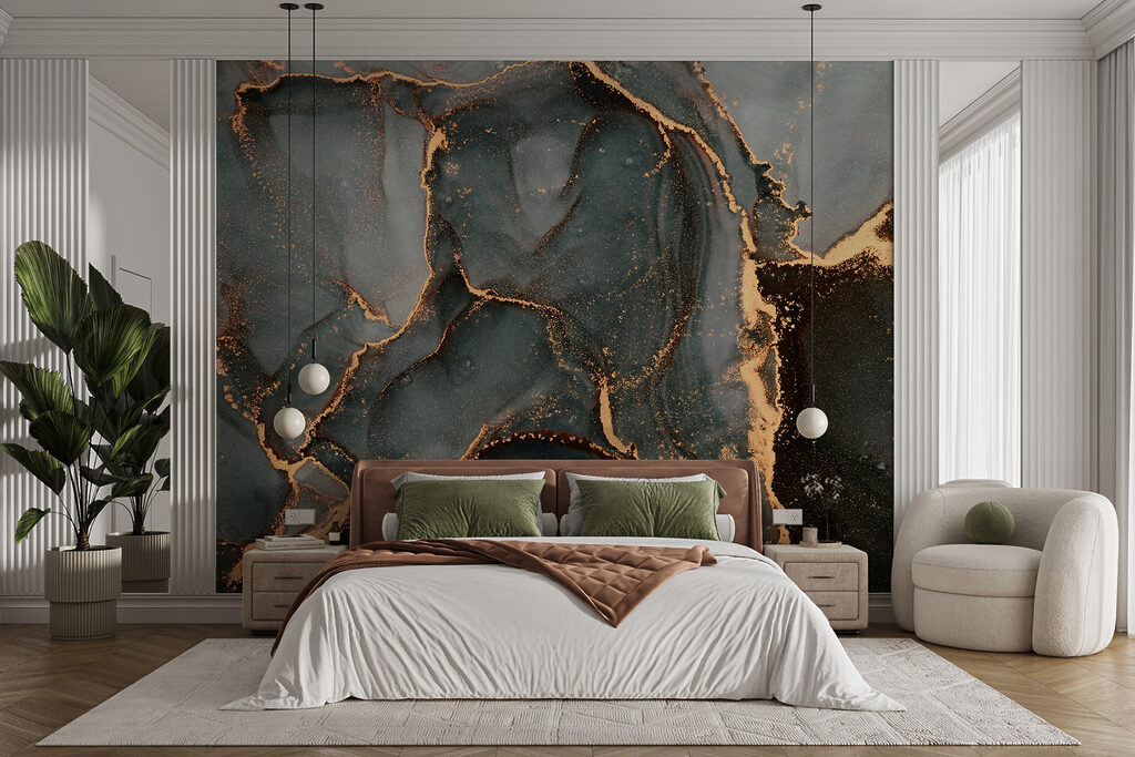 Gold cracks through grey — interior 5