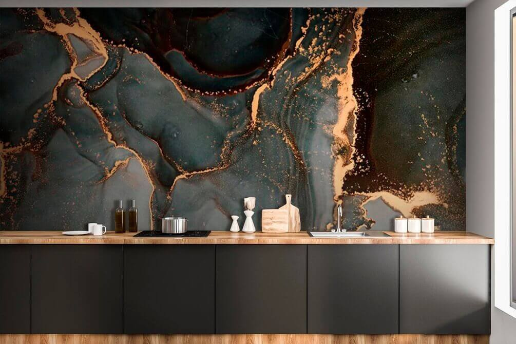 Gold cracks through grey — interior 2