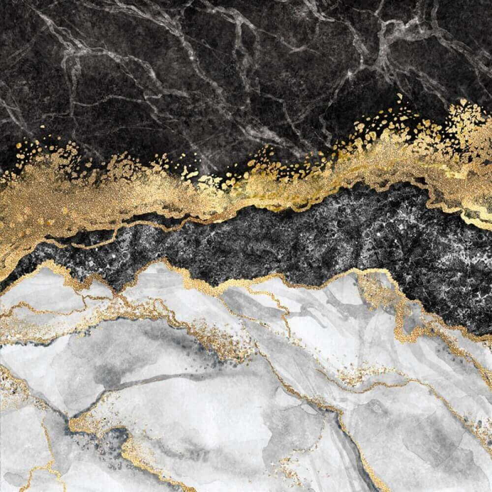 Marble split by gold — full design