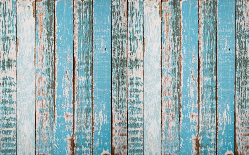 Blue planks with paint — full design