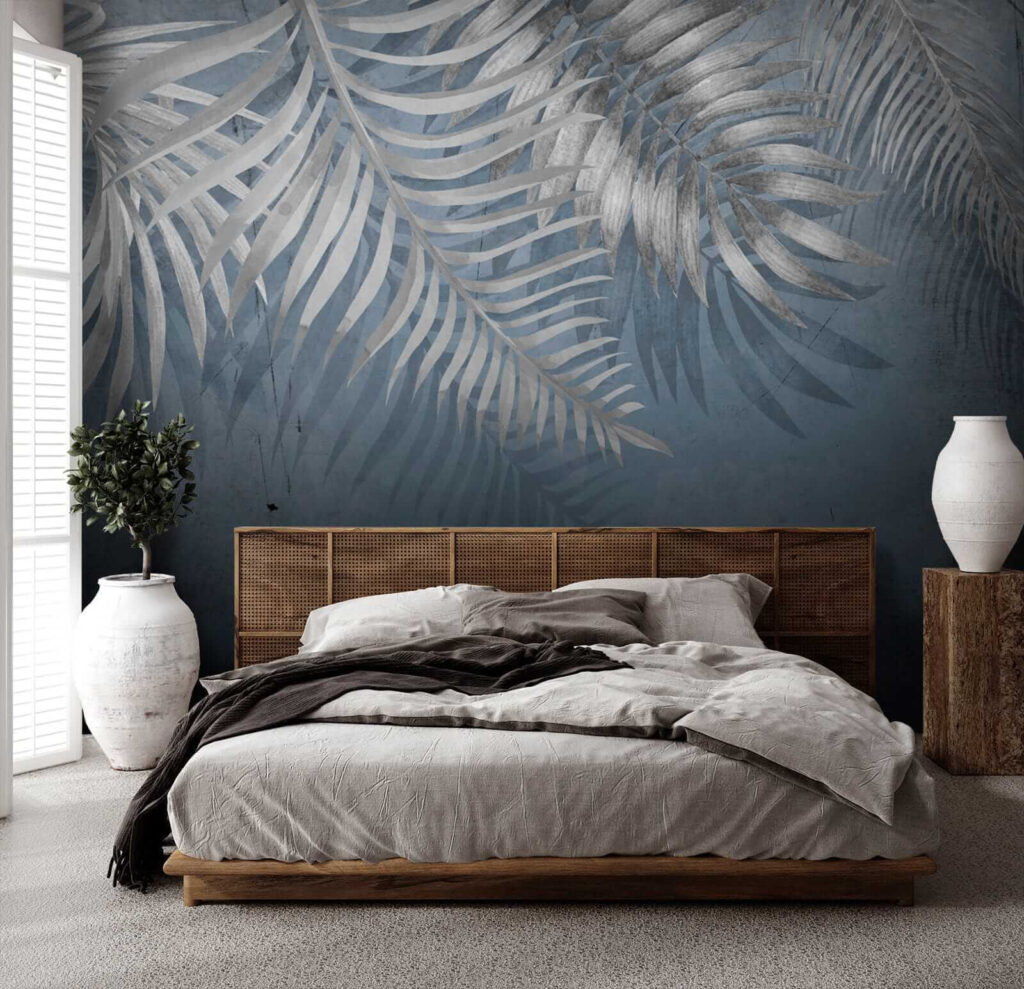 Slate blue palm fronds — interior 3