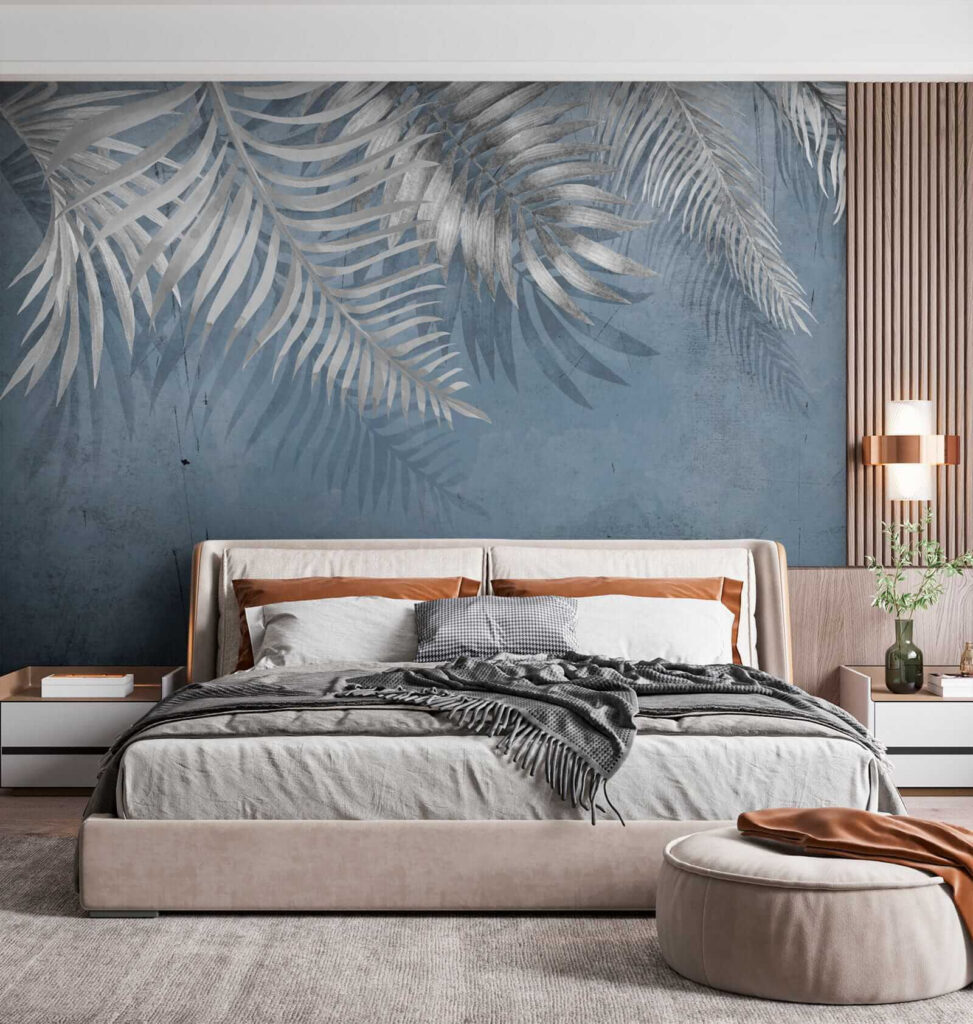 Slate blue palm fronds — interior 4