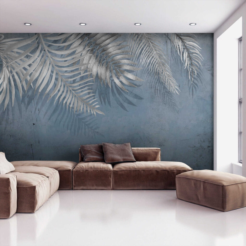 Slate blue palm fronds — interior 6