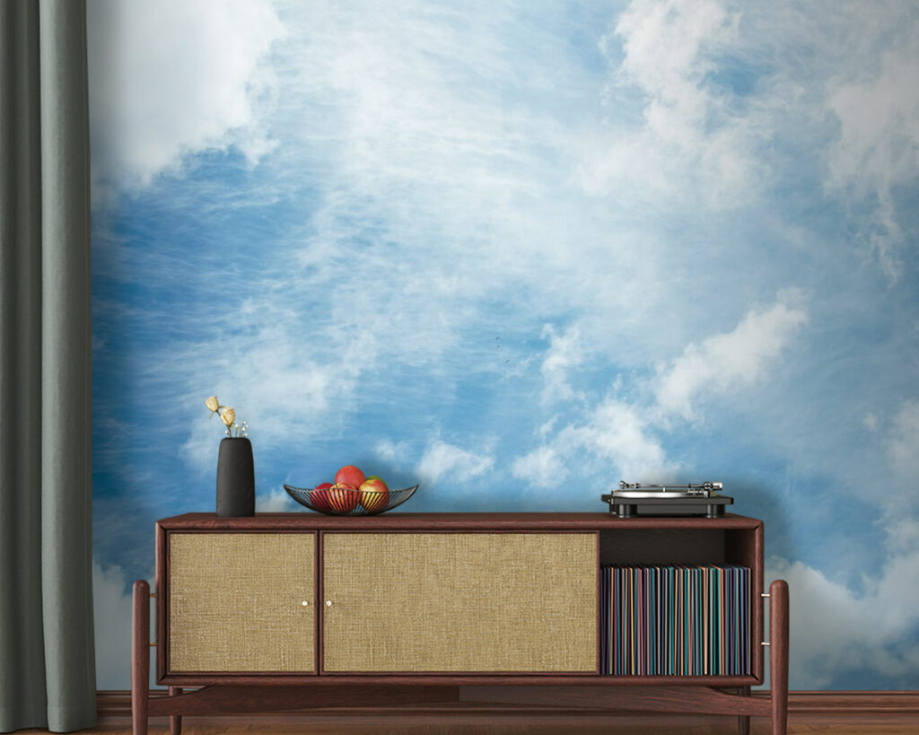 Cloud trails in blue — interior 3