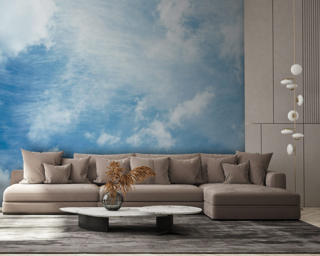 Cloud trails in blue — interior 5