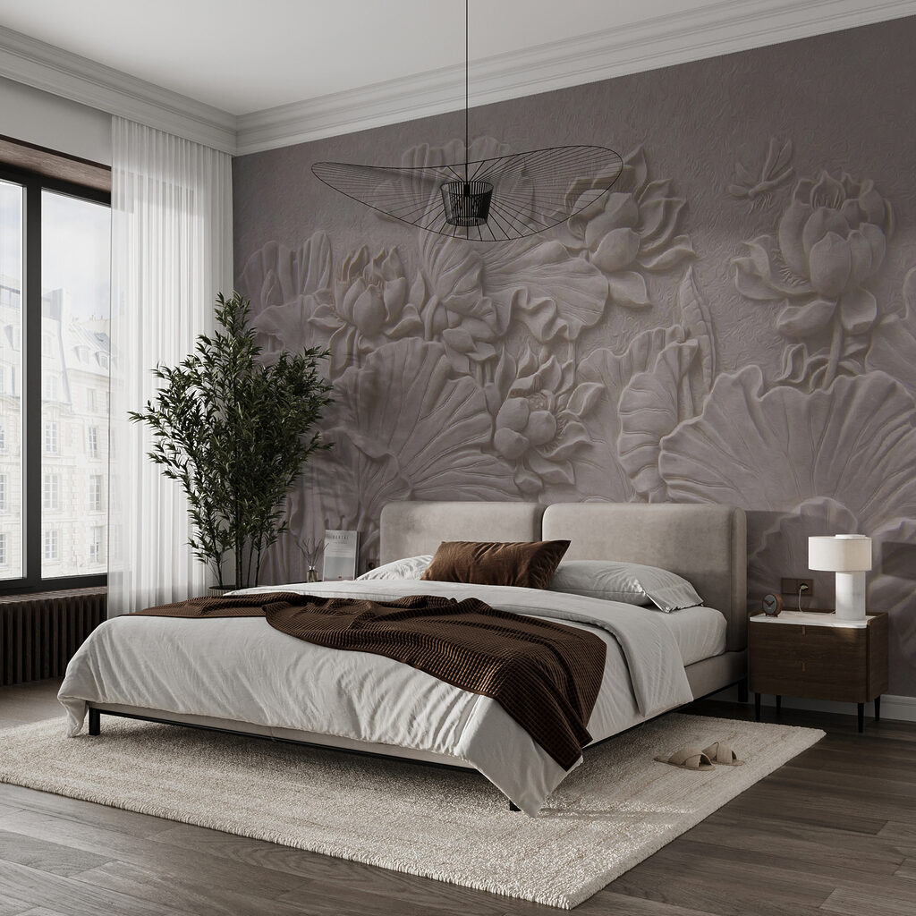 Flowers in pale relief — interior 3