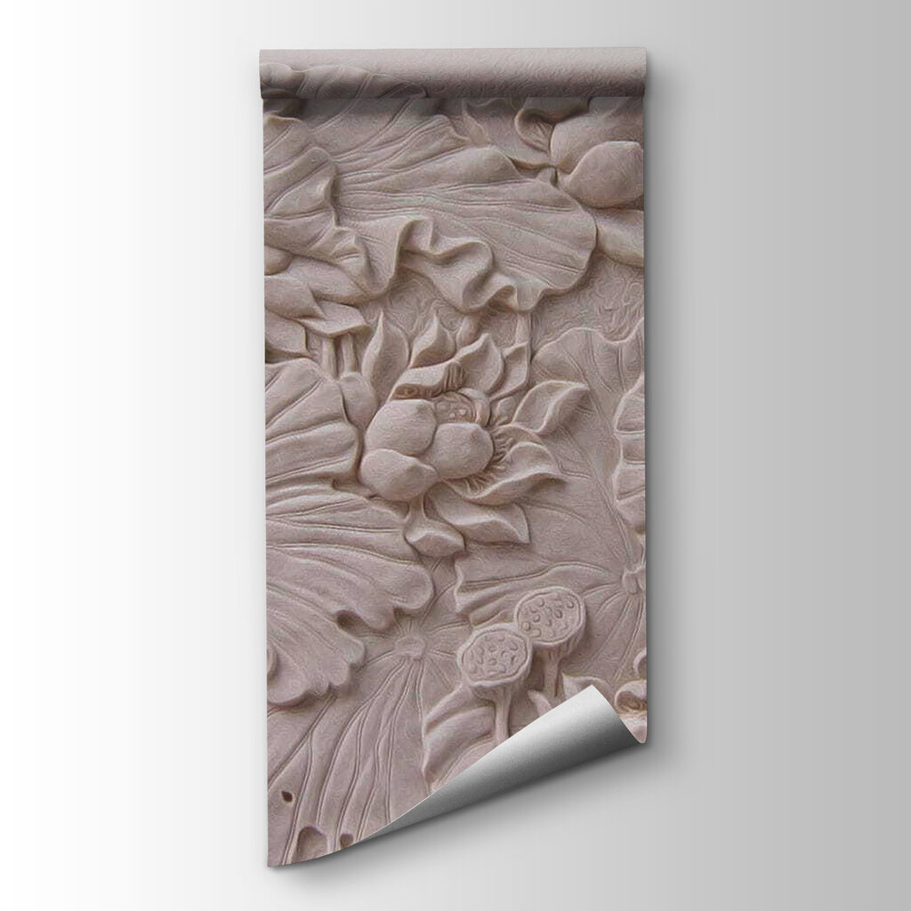 Flowers in pale relief — product view