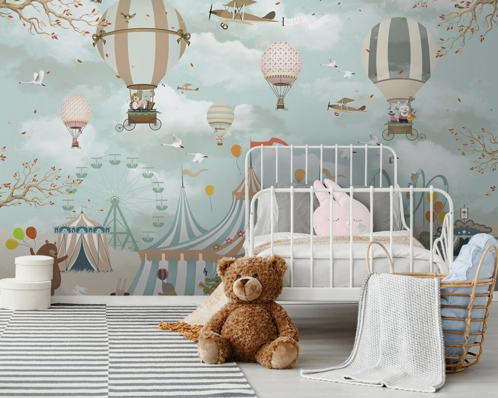 Balloons above circus animals — interior 8