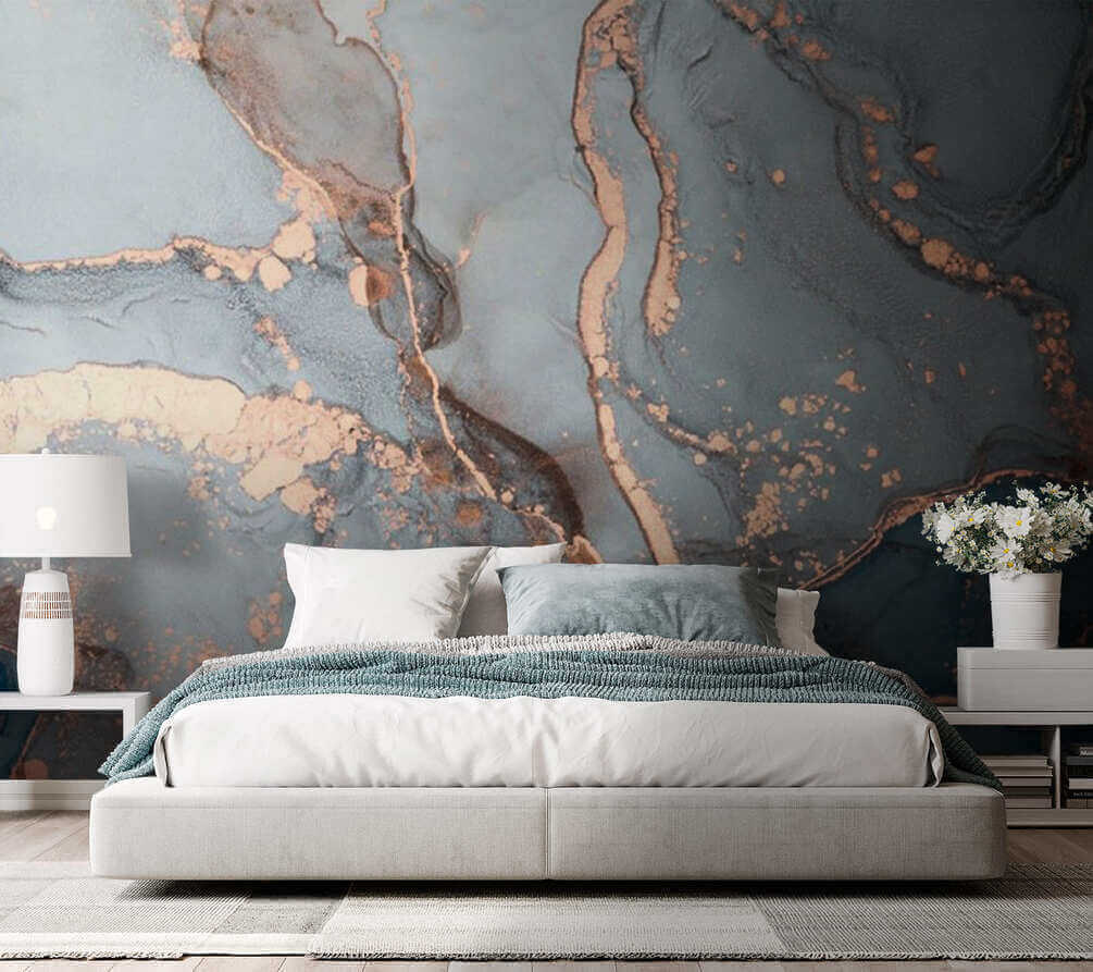Copper veins in grey — interior 4