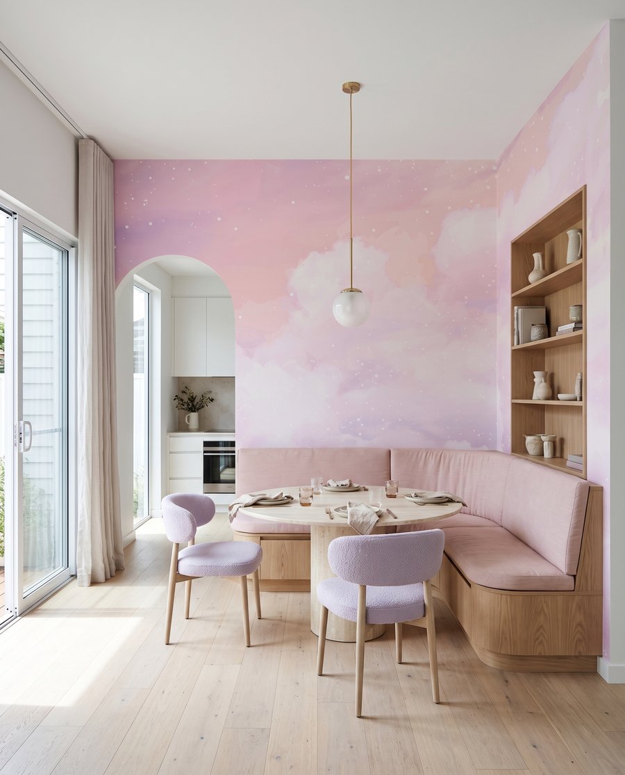 Blush Clouds in an interior