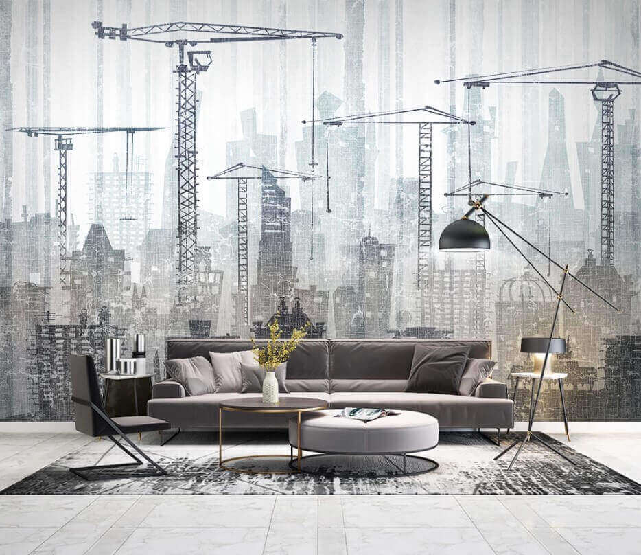 City Taking Shape in an interior