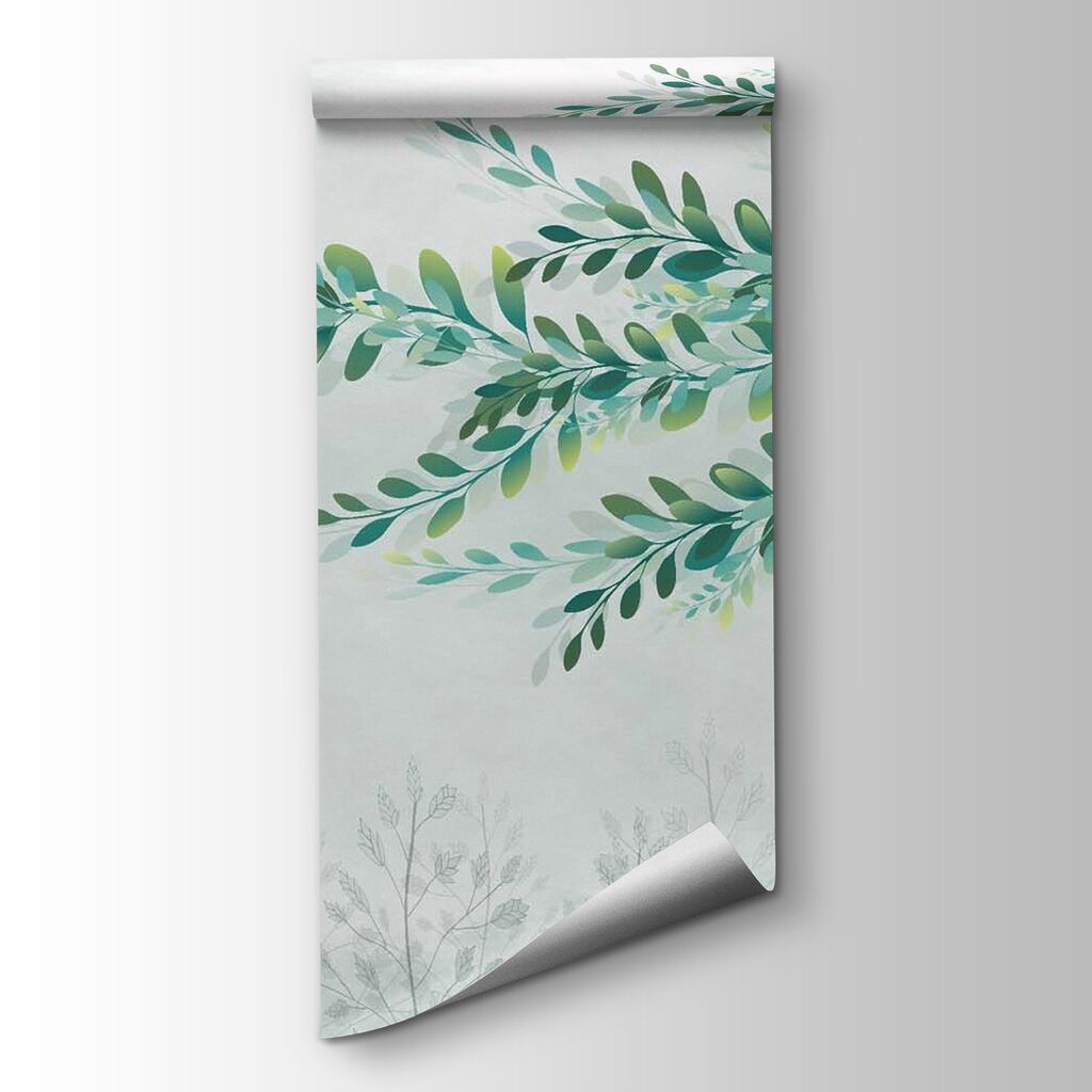 Leafy branch over meadow — product view