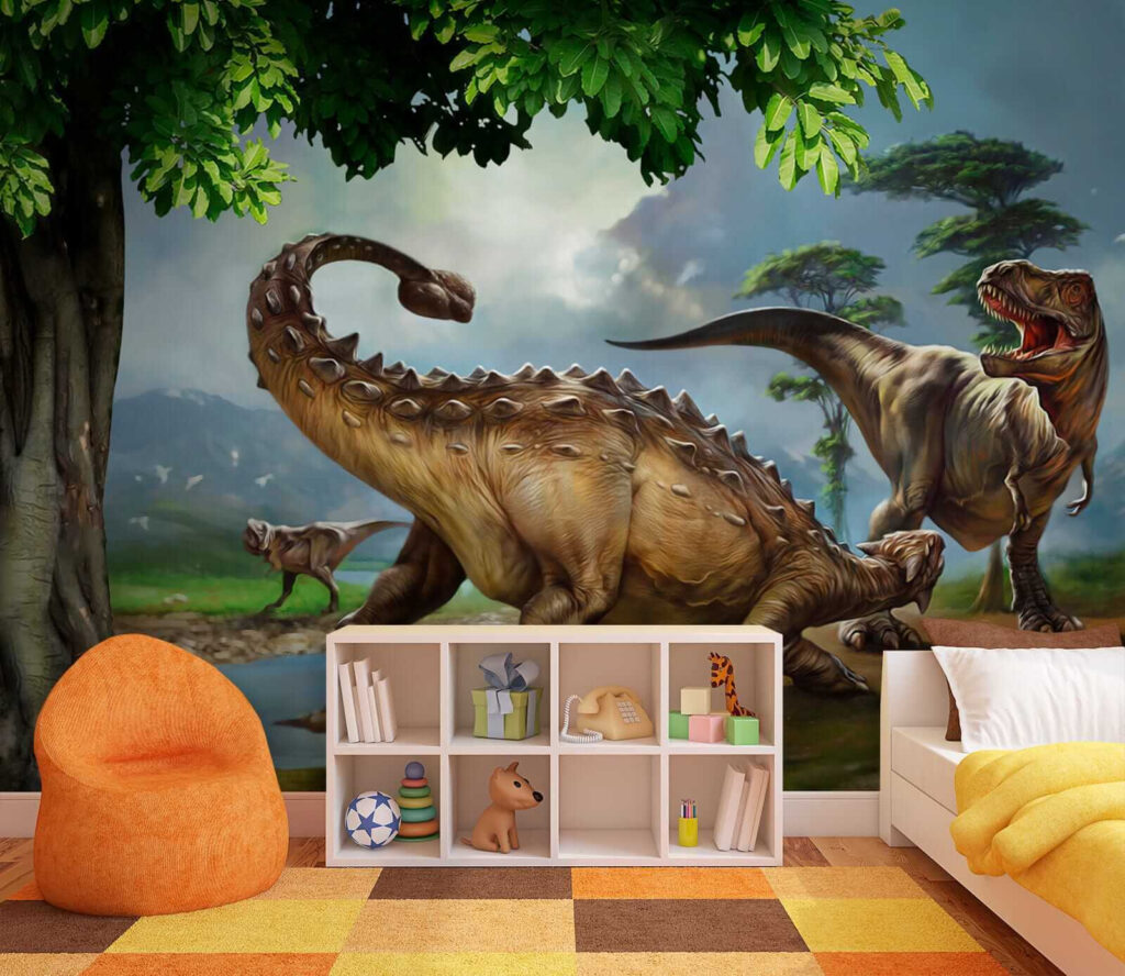 Dinosaurs on the riverbank — interior 5