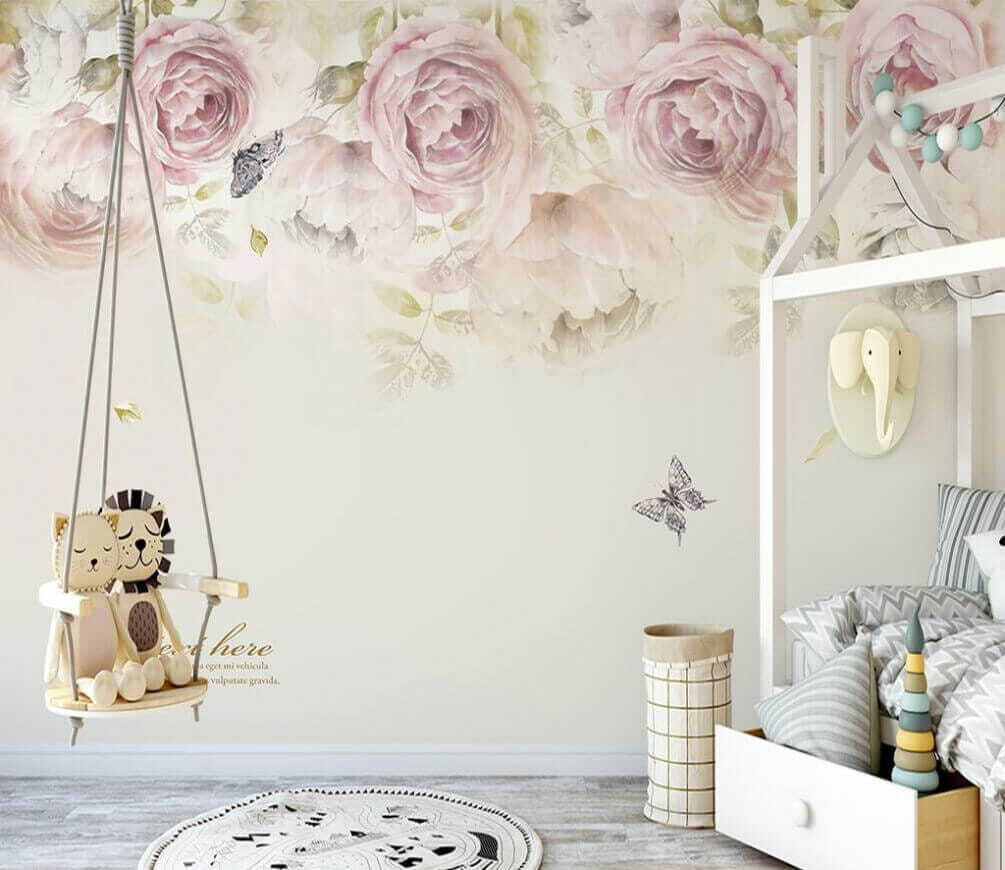 Roses above a butterfly — interior 1
