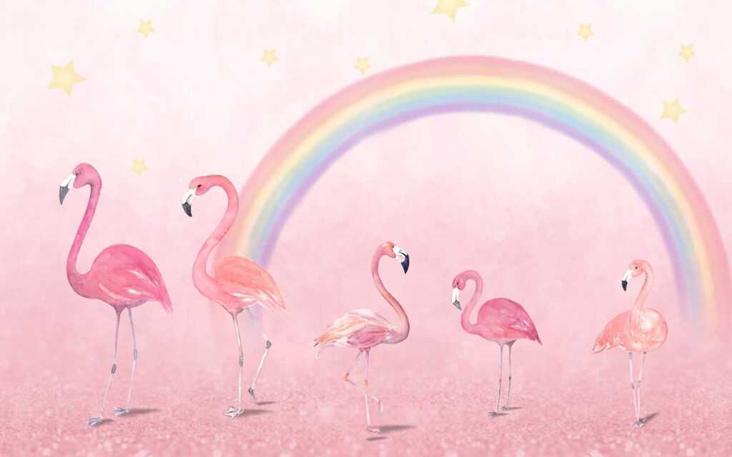 Flamingo Rainbow — full design