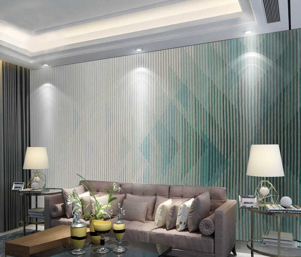 Blue diamonds behind stripes — interior 1