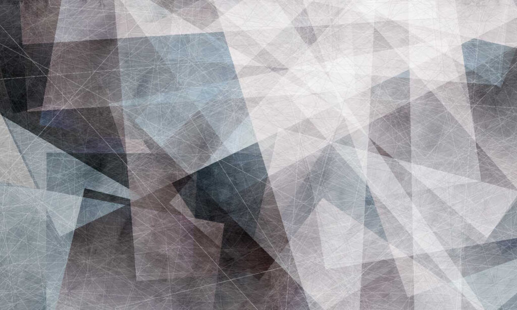 Translucent grey triangles — full design