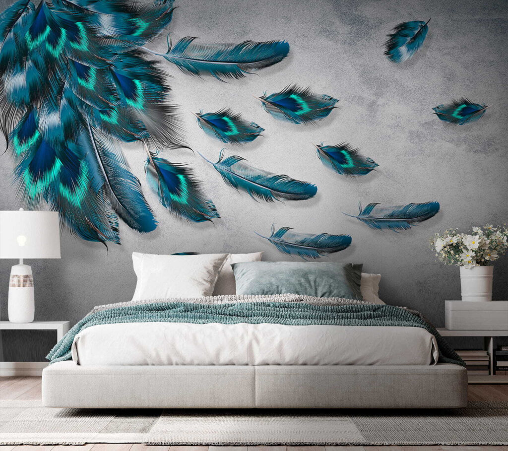 Dark feathers with turquoise — interior 4