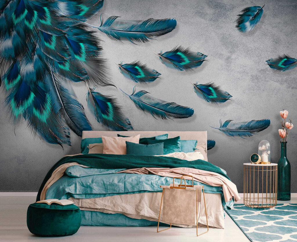 Dark feathers with turquoise — interior 5