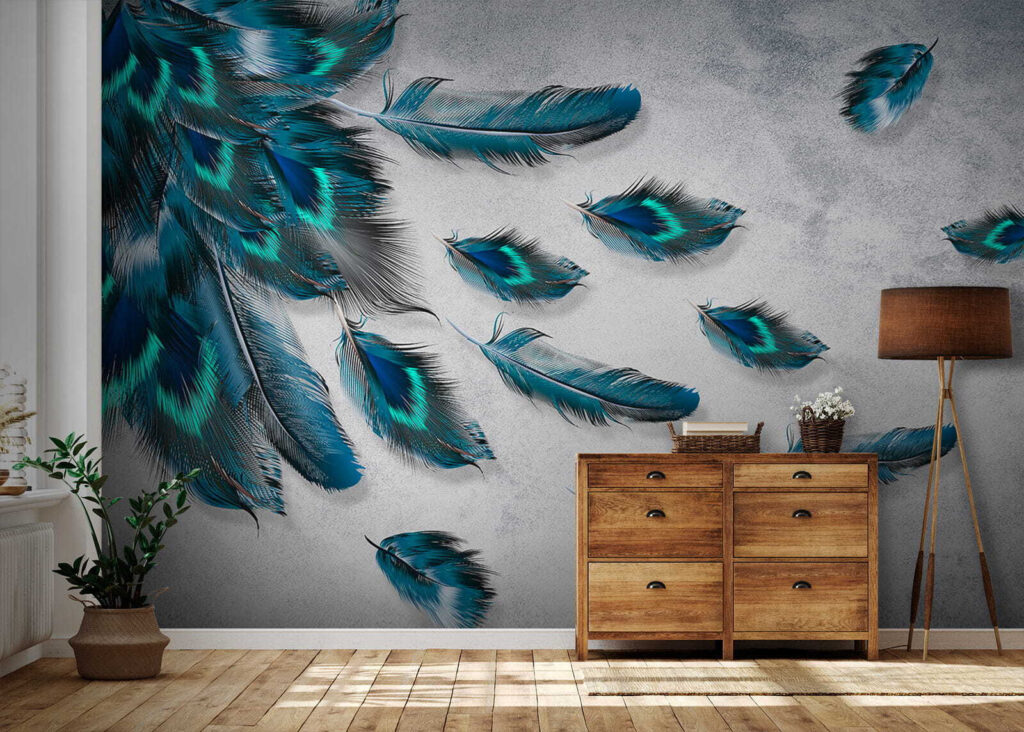 Dark feathers with turquoise — interior 8