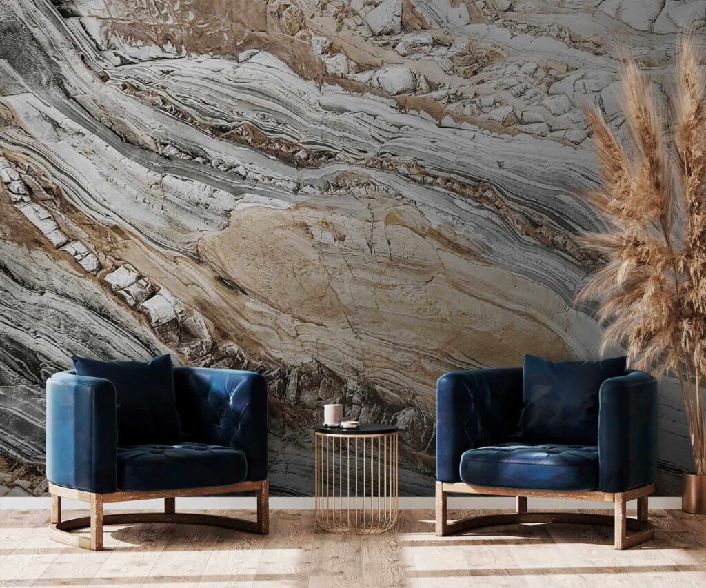 Layered stone effect — interior 7