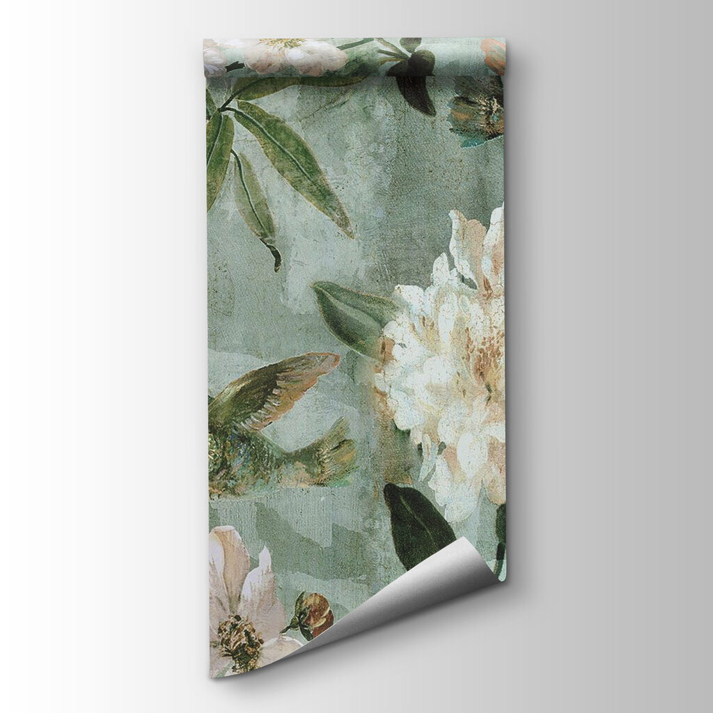 Birds among vintage flowers — product view