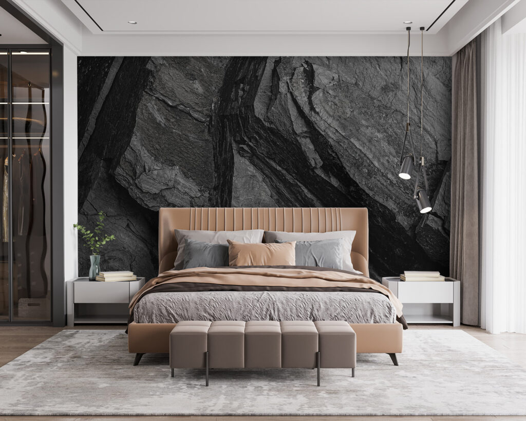 Dark rock layers — interior 1