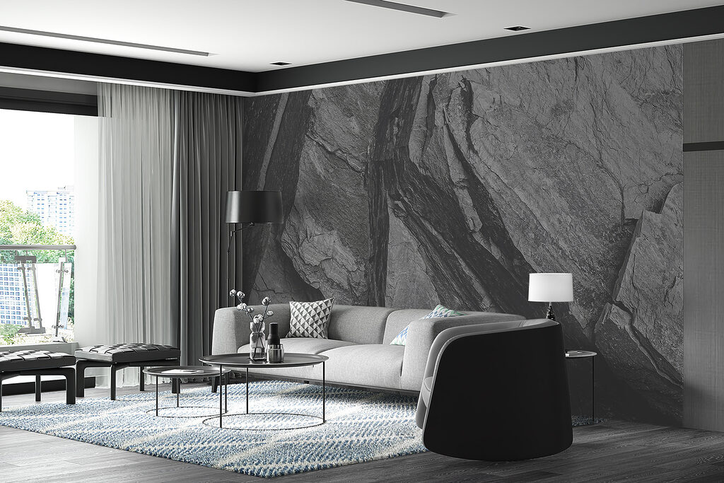 Dark rock layers — interior 6