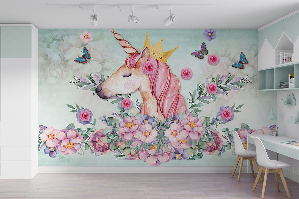 Unicorn with flower crown — interior 4