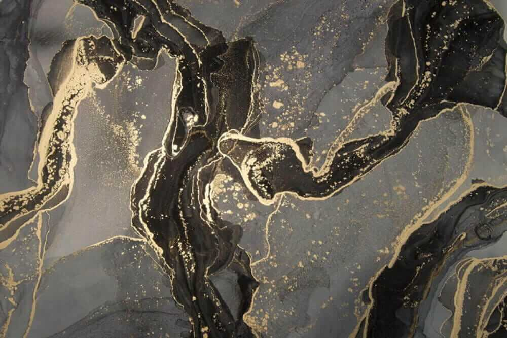 Dark streams, gold veins — full design