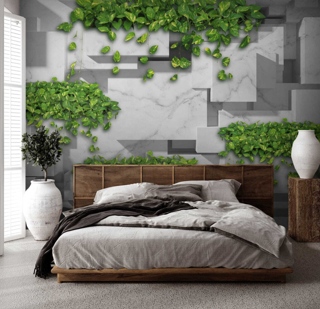 Ivy between projecting blocks — interior 2