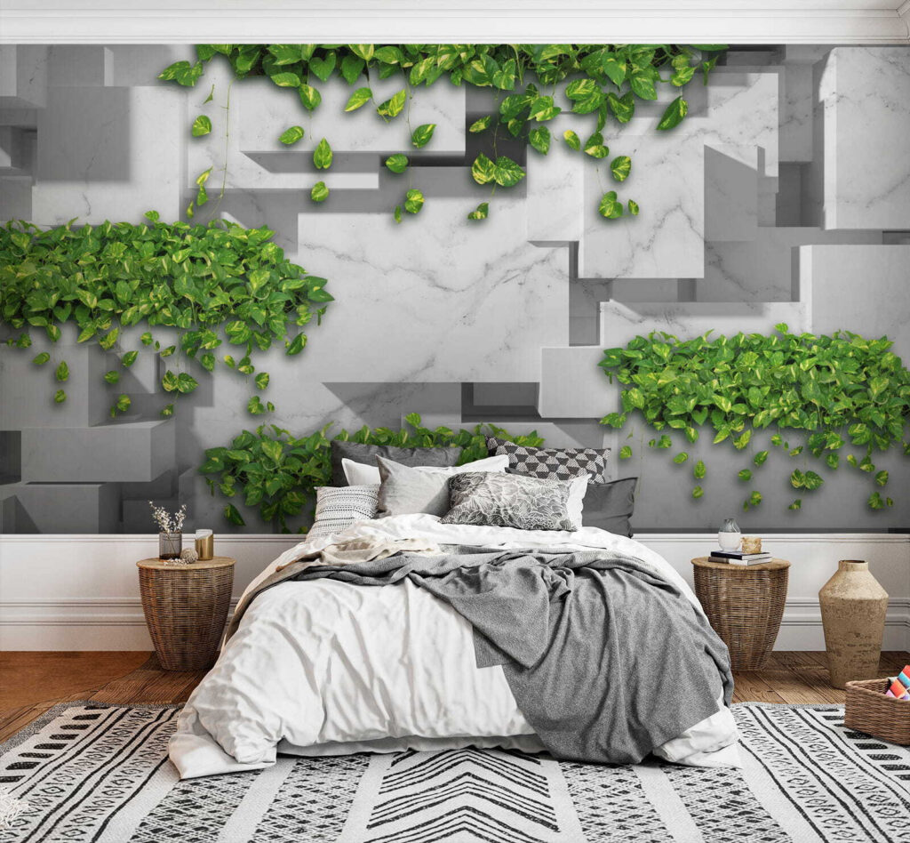 Ivy between projecting blocks — interior 3