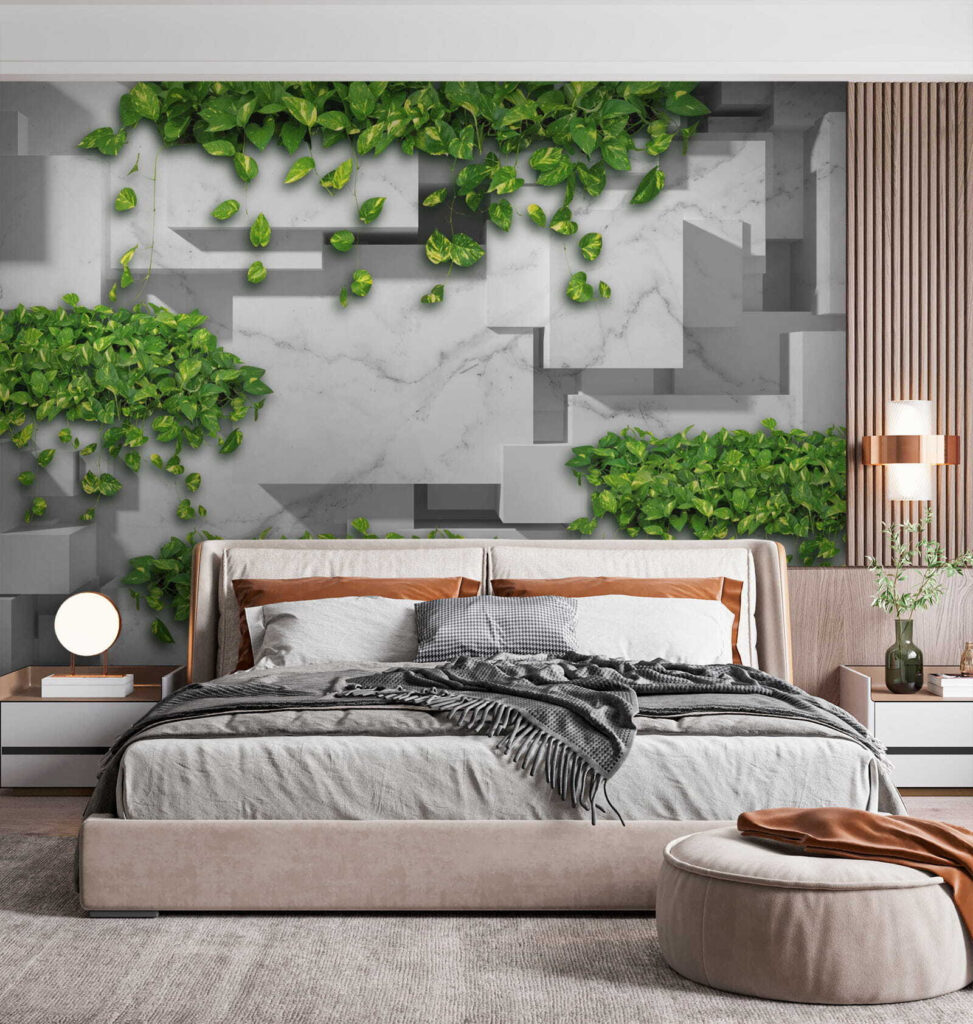 Ivy between projecting blocks — interior 4