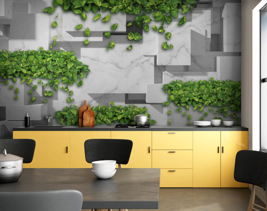 Ivy between projecting blocks — interior 10