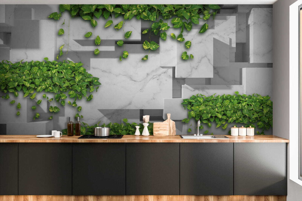 Ivy between projecting blocks — interior 11