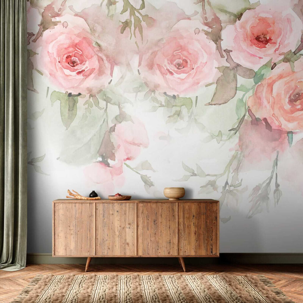 Pink roses overhead — interior 6