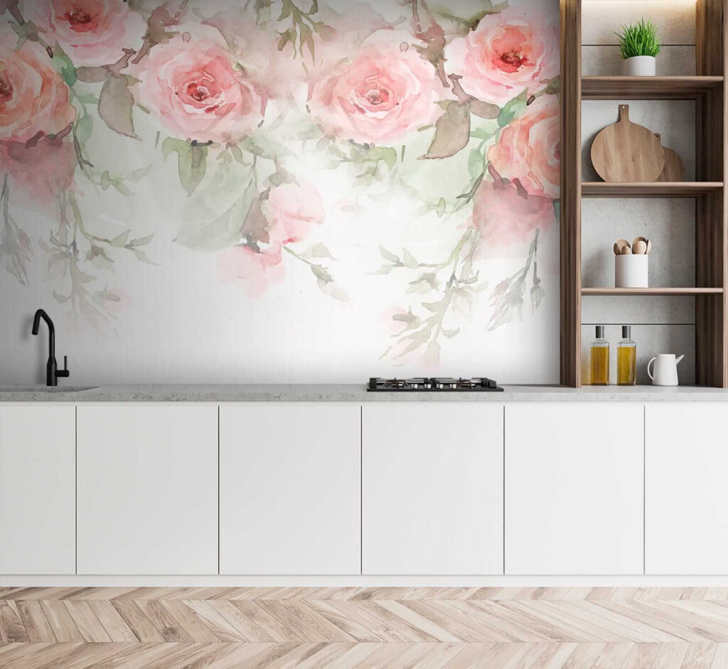 Pink roses overhead — interior 9