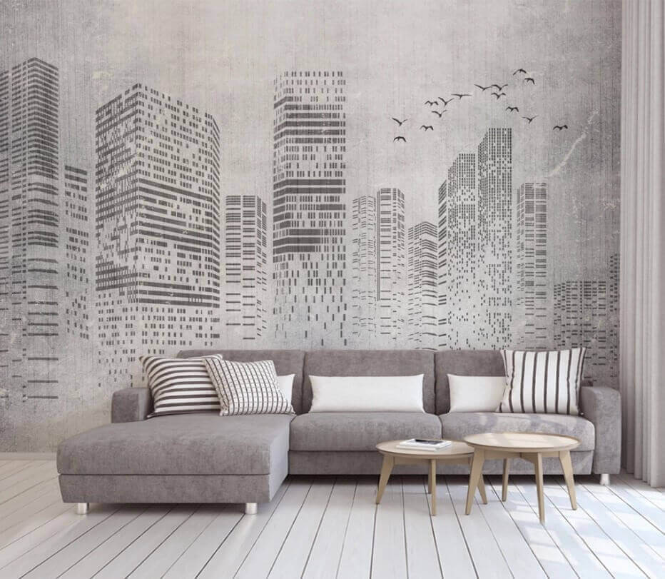 City facades in grey — interior 3