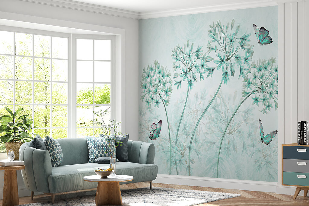 Butterflies and Alliums — interior 2