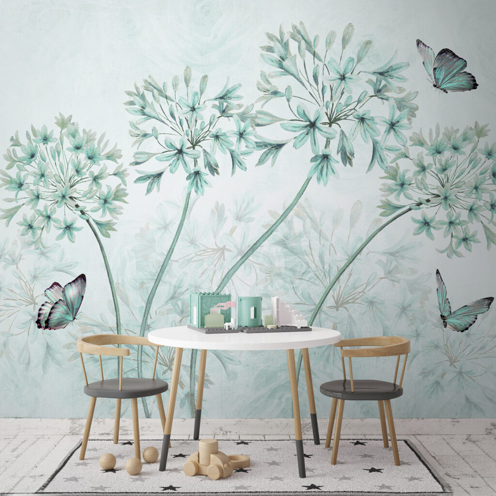 Butterflies and Alliums — interior 1