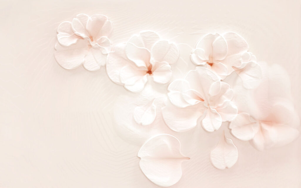 Light pink flowers — full design