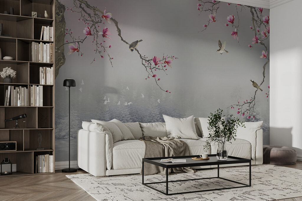 Winter lake under blossom — interior 3