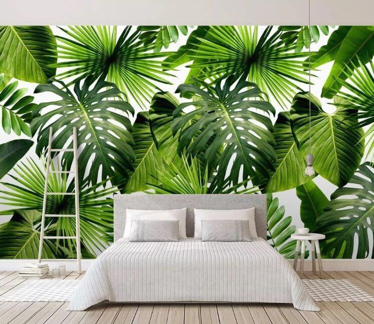 Palm Patchwork in an interior