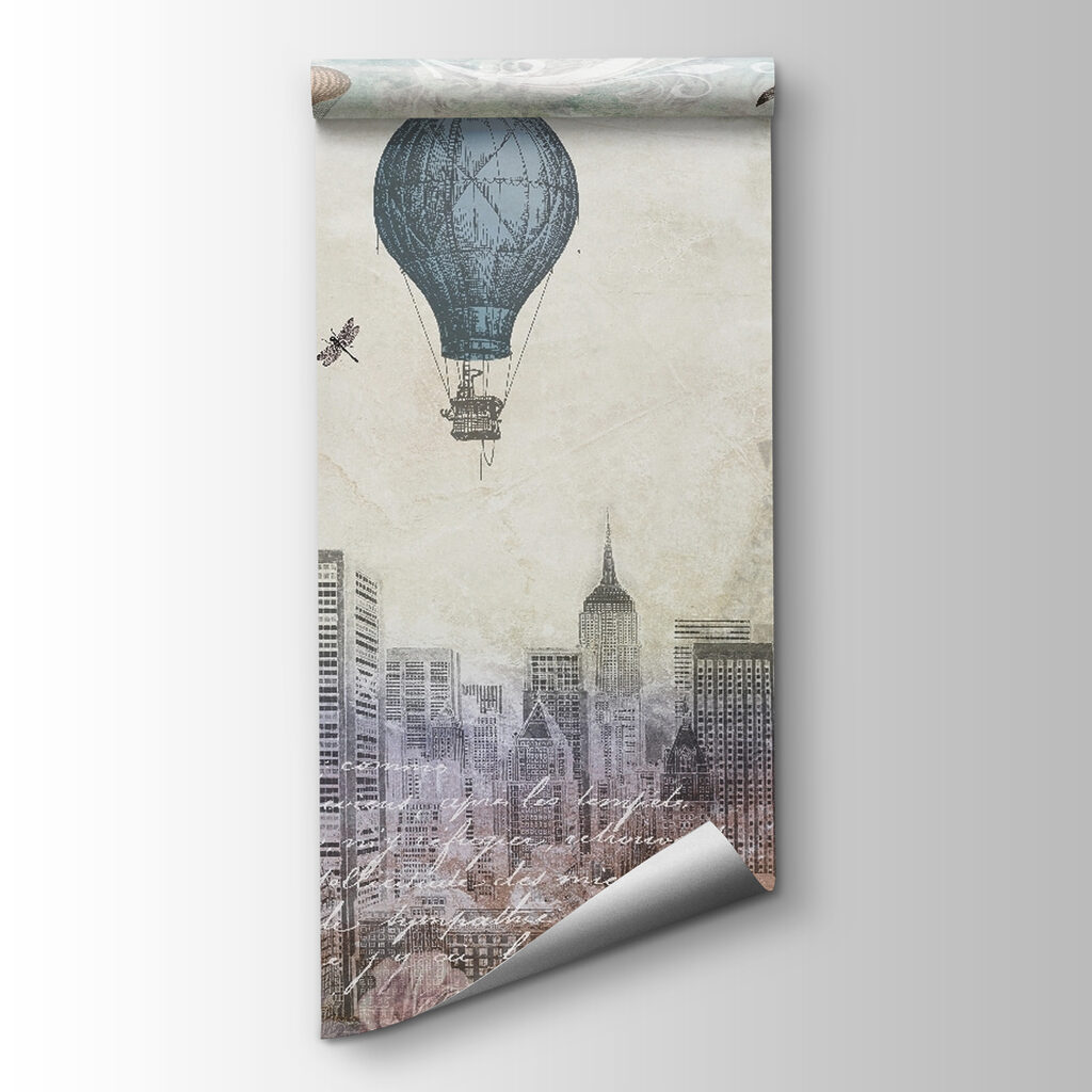 Balloons above old towers — product view
