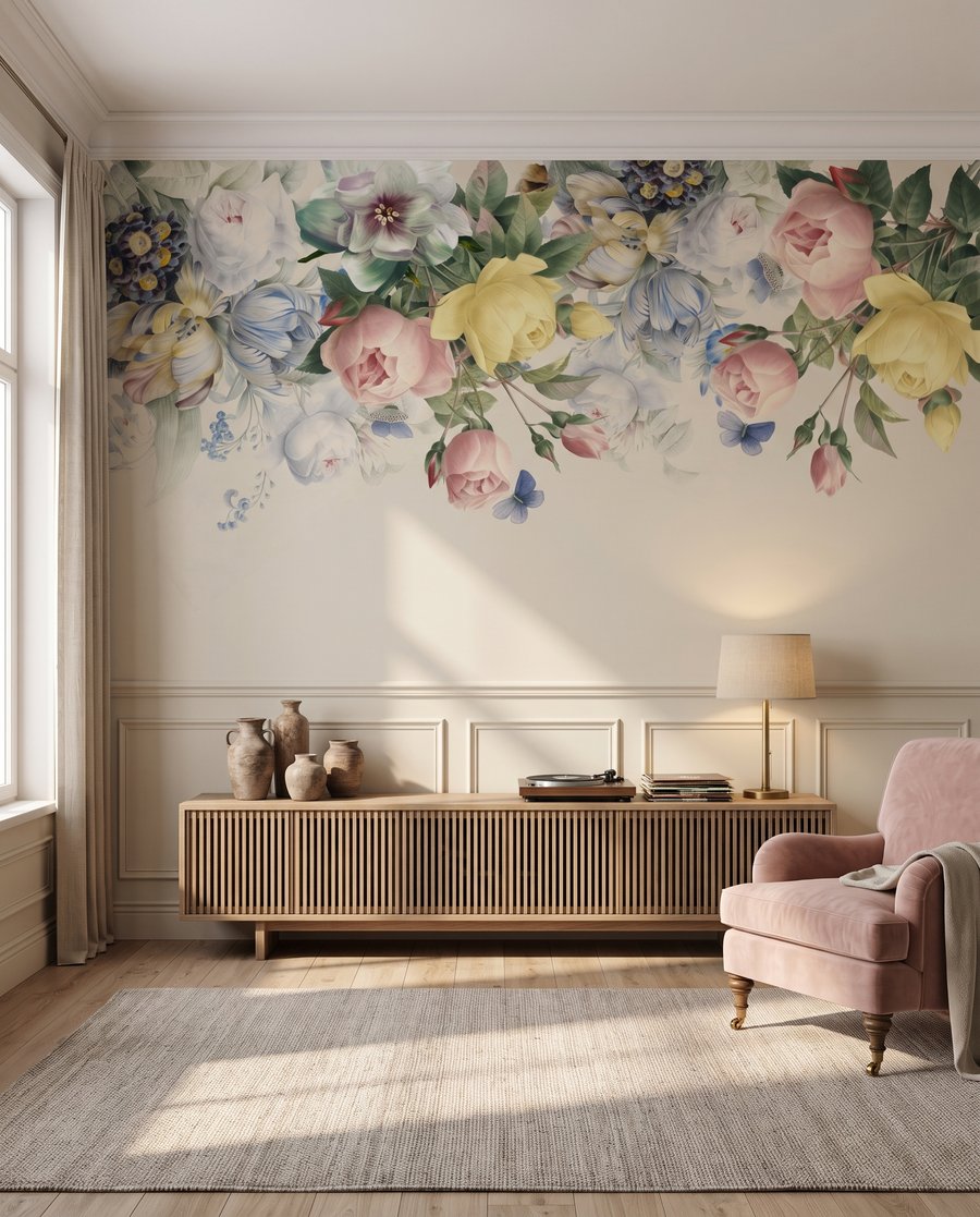 Hanging flower bouquet — interior 3
