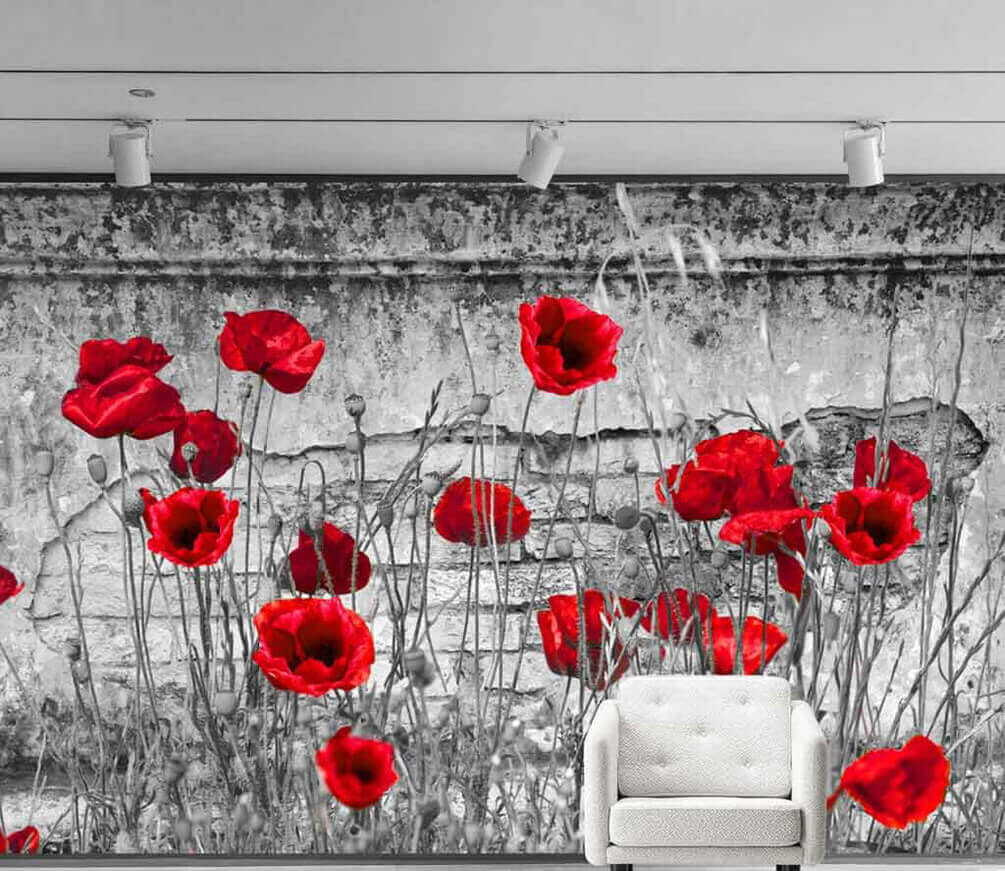 Poppies by the Wall — interior 2