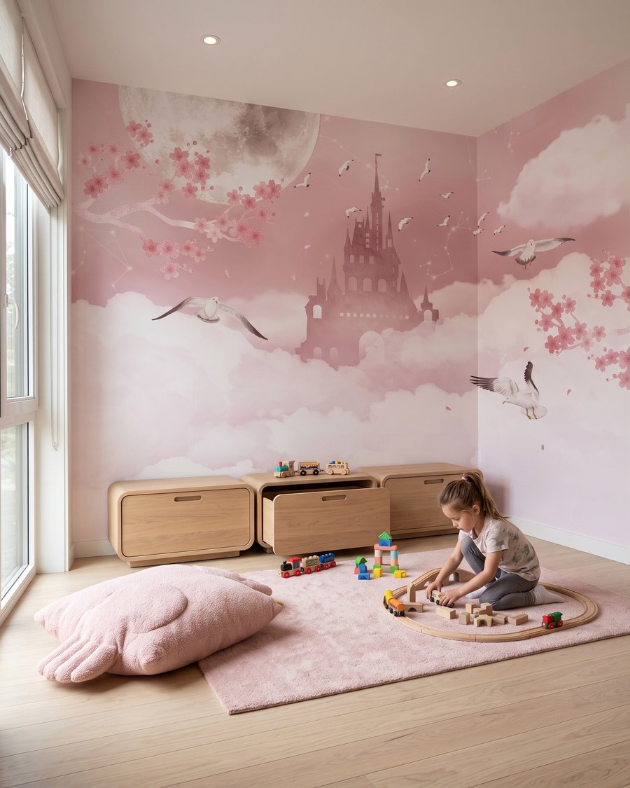 Castle Above Clouds in an interior